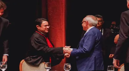 Missão institucional - Cícero Lucena ressalta trajetória de Leonardo Quintans na posse como procurador-geral de Justiça da Paraíba